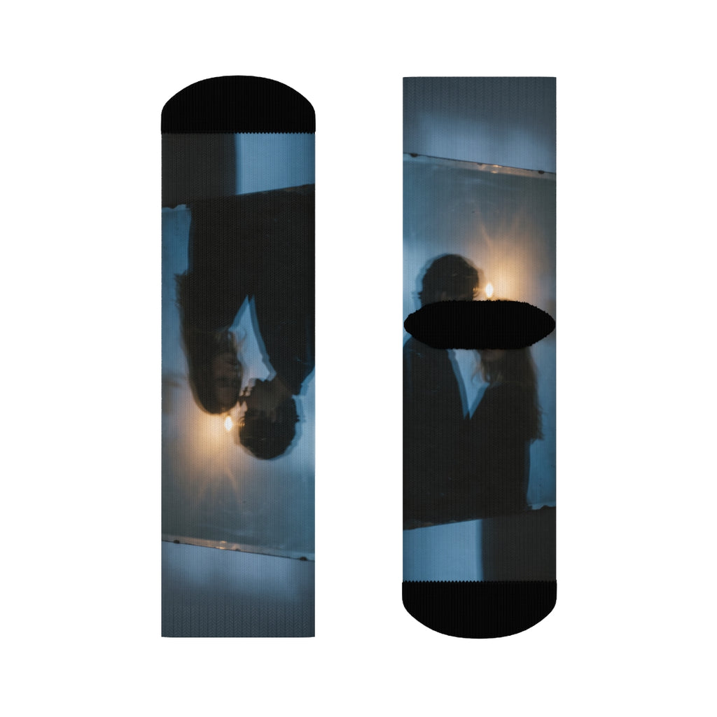 Midnight Shadow Crew Socks - Moody Athletic Socks | Echovira...