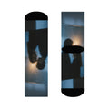 Midnight Shadow Crew Socks - Moody Athletic Socks | Echovira...
