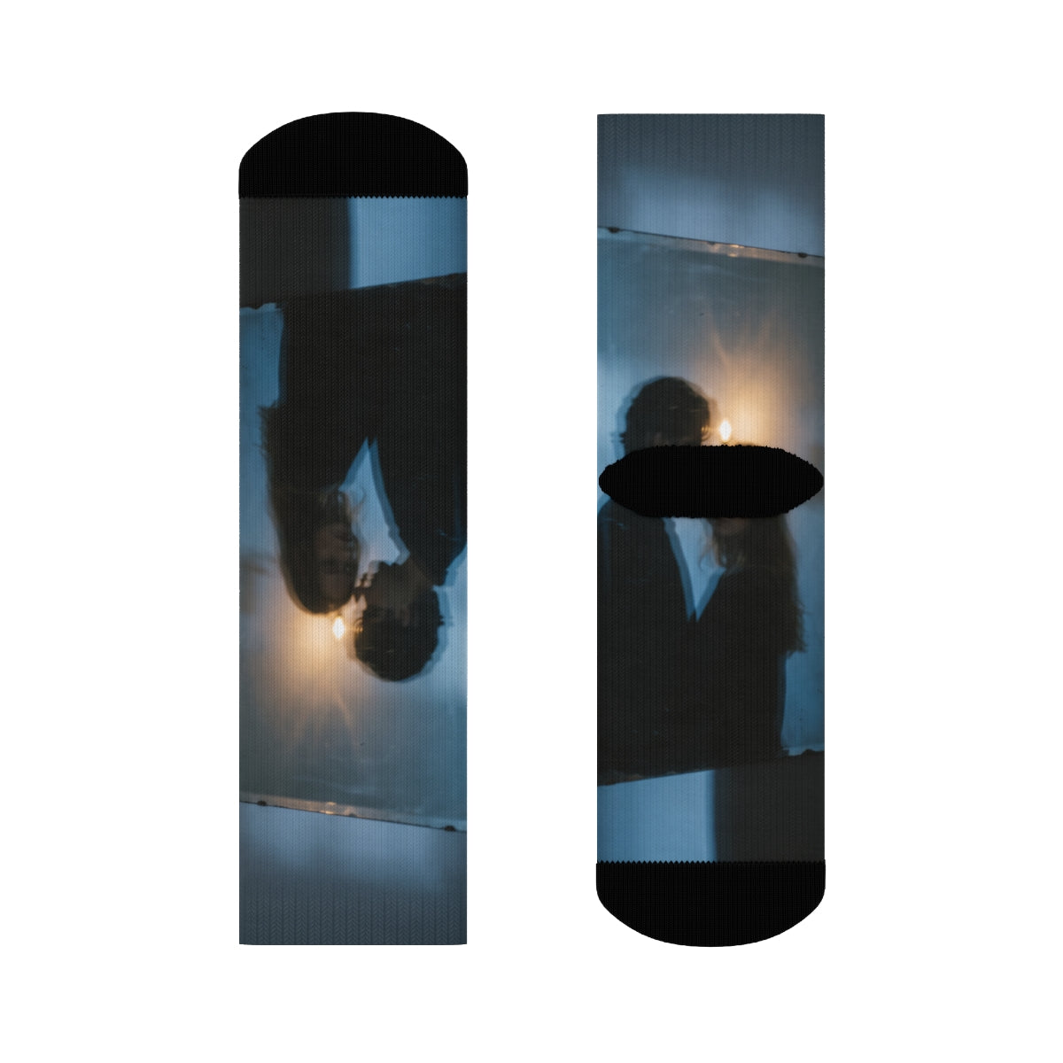 Midnight Shadow Crew Socks - Moody Athletic Socks | Echovira...