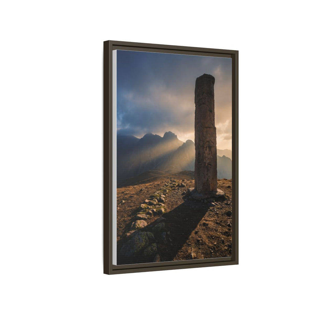 Framed Matte Canvas - Sun Peak