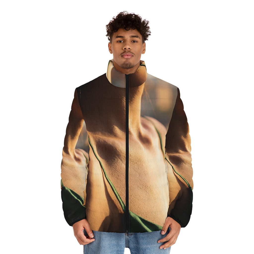 Men's Puffer Jacket - Sunlit Winter Armor