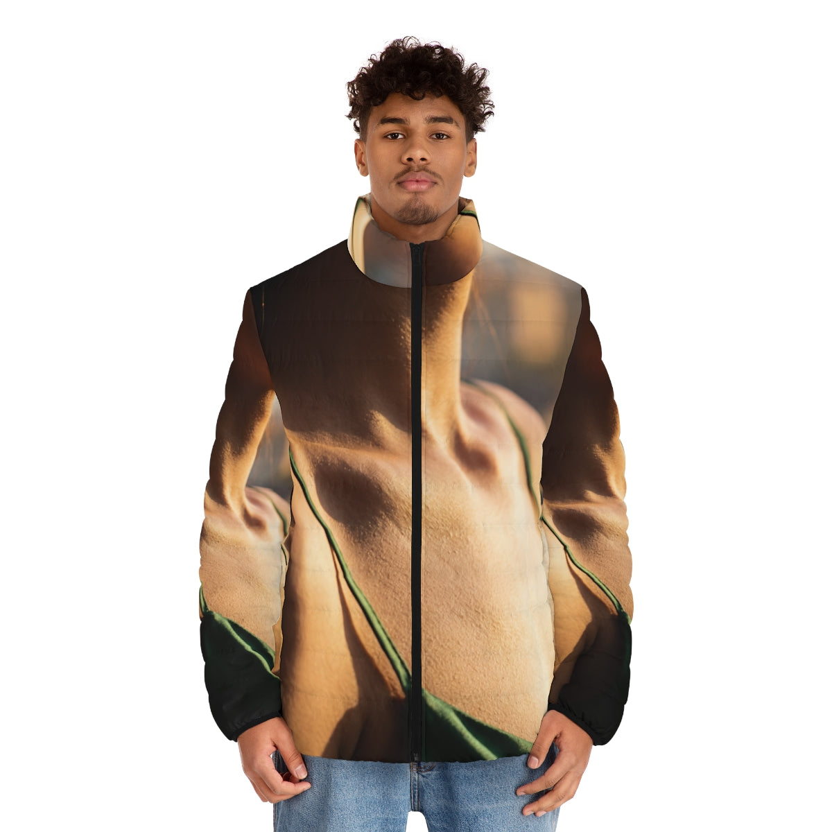 Men's Puffer Jacket - Sunlit Winter Armor