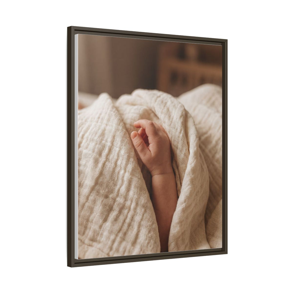 Framed Matte Canvas - Neutral Nursery — Espresso / 1.25"