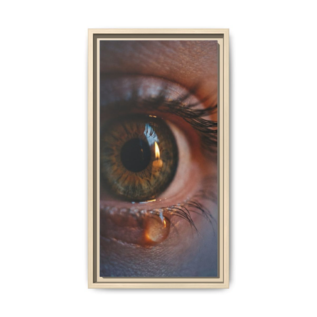 Matte Canvas, Framed - Luminous Tear