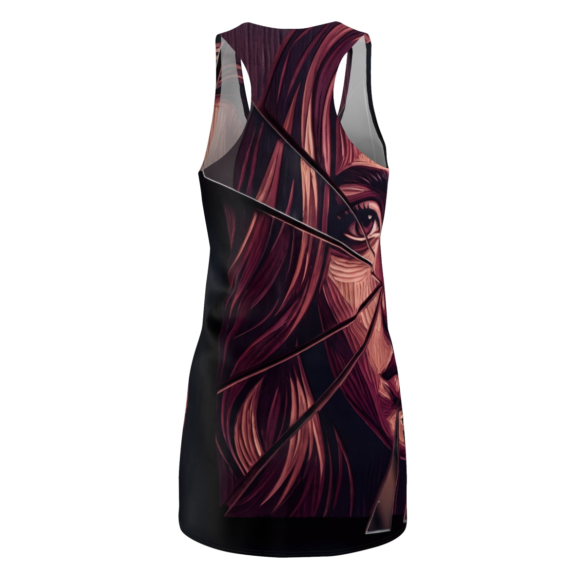 Dark Academia Abstract Racerback Dress