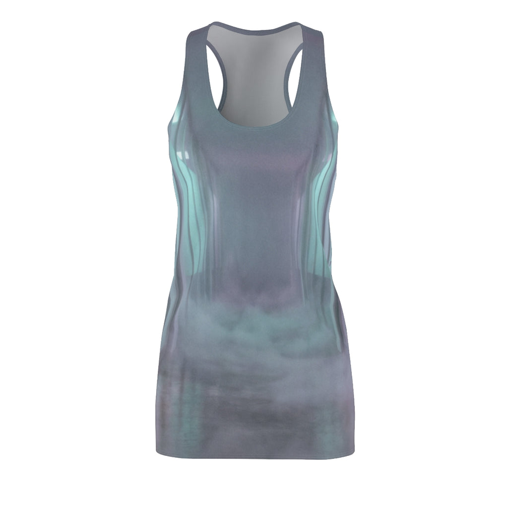 Women's Cut & Sew Racerback Dress - Liminal Corridor Fog Art...