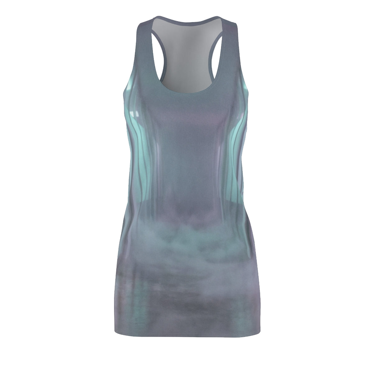 Women's Cut & Sew Racerback Dress - Liminal Corridor Fog Art...