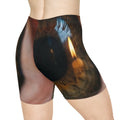 Women's Biker Shorts - Amber Iris Reflection Fine Art Print...