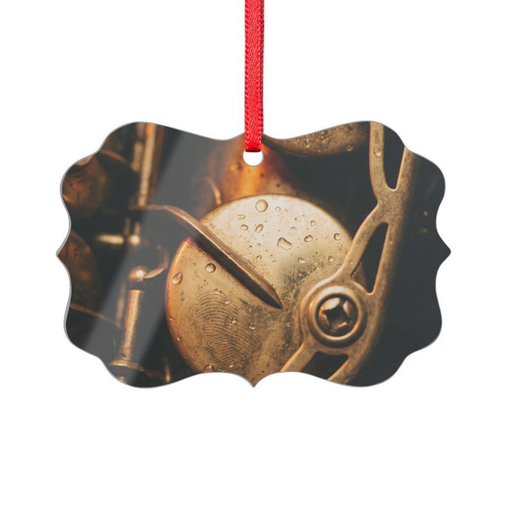 Acrylic Ornament - Vintage Saxophone Closeup - Golden Jazz...
