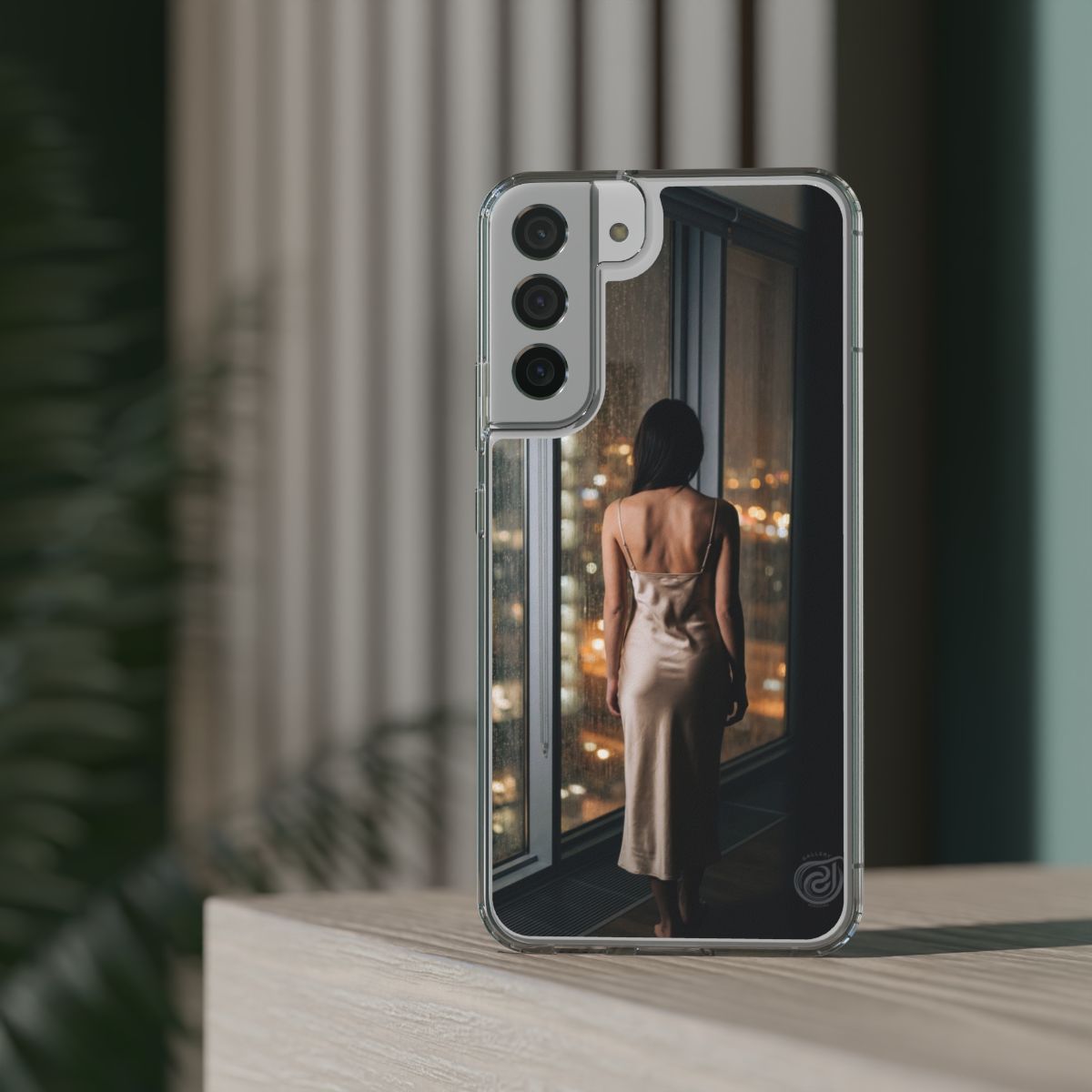 Clear Impact-Resistant Cases - Midnight Rain Clear Phone......