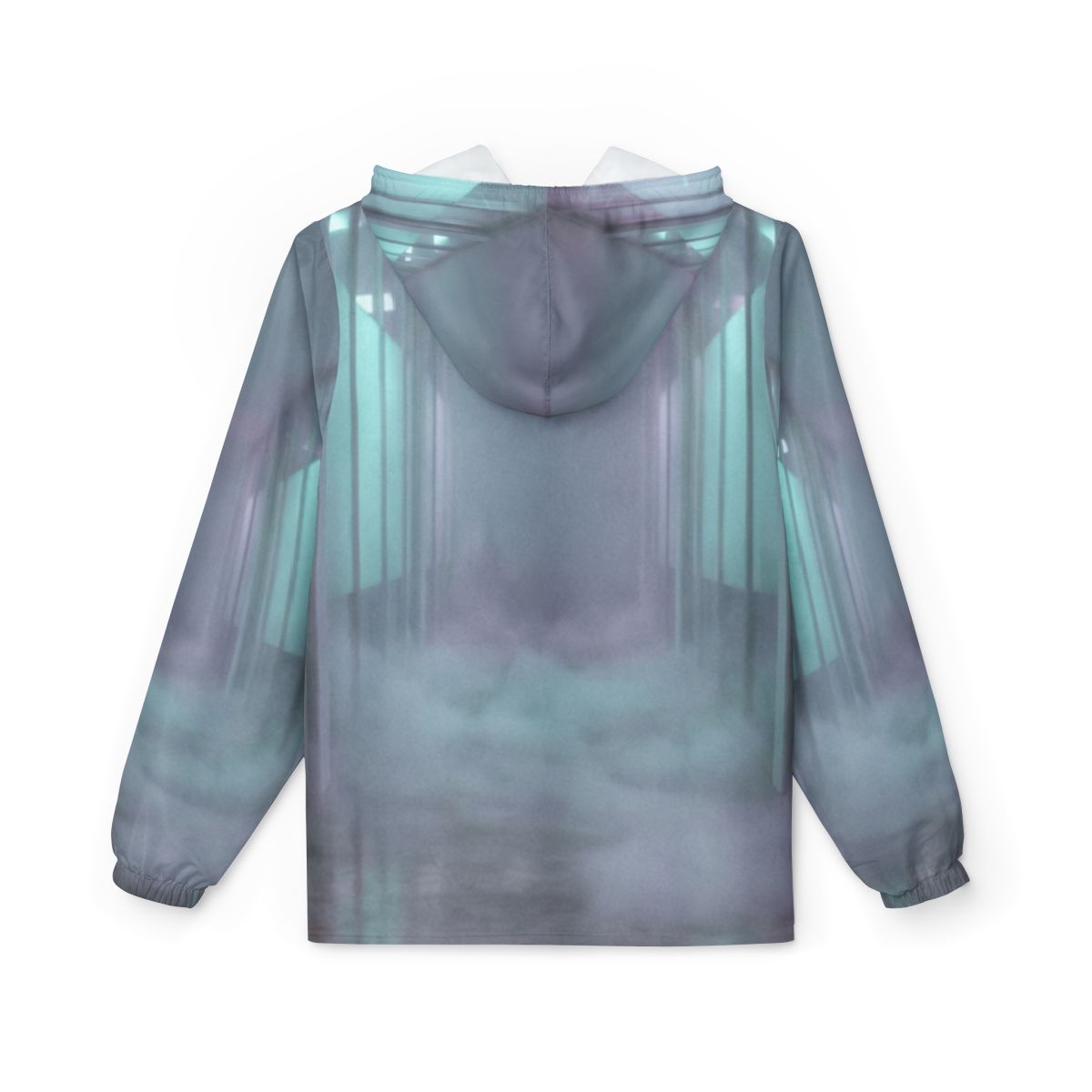 Men's Windbreaker - Liminal Office Fog | Echovira Gallery