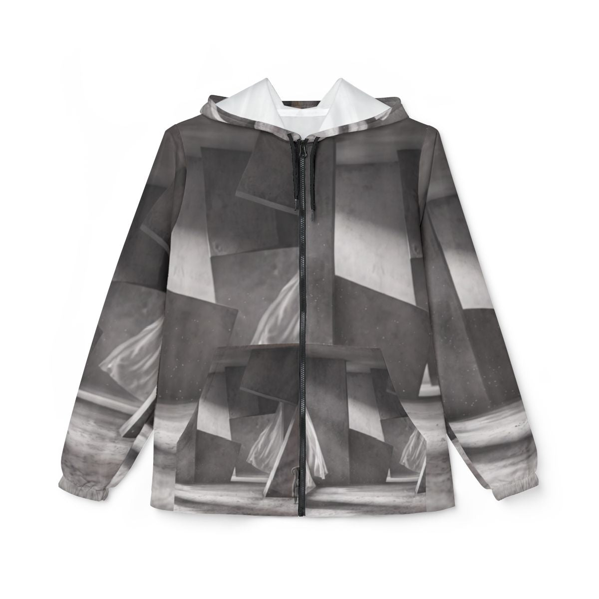 Windbreaker Jacket - Concrete Haven | Echovira Gallery