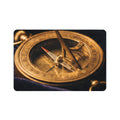 Antique Brass Sundial Compass Pet Food Mat