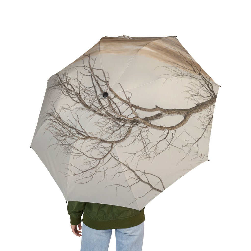 Foldable Umbrella - Winter Tree Canopy