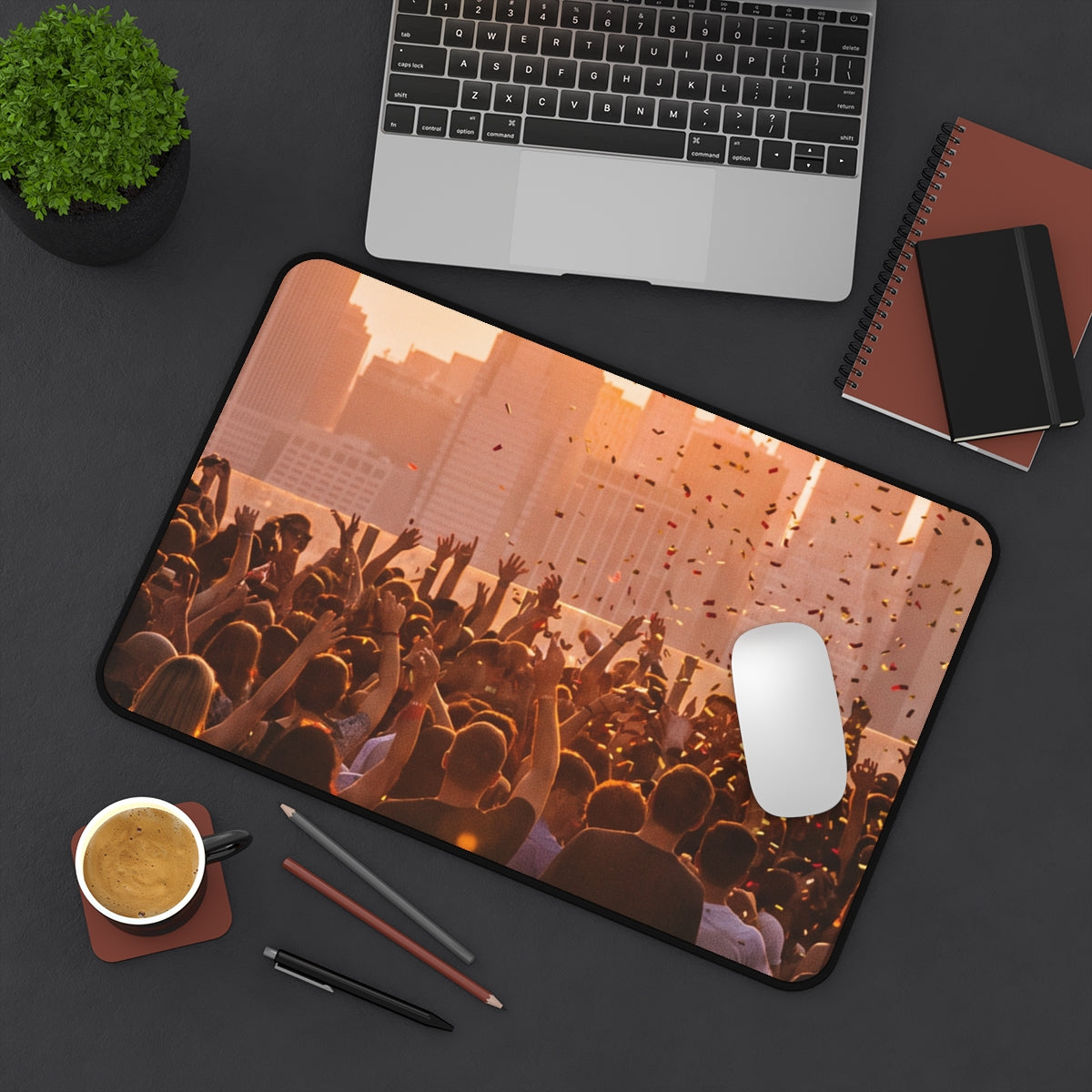 Desk Mat - City Lights Festival | Echovira Gallery