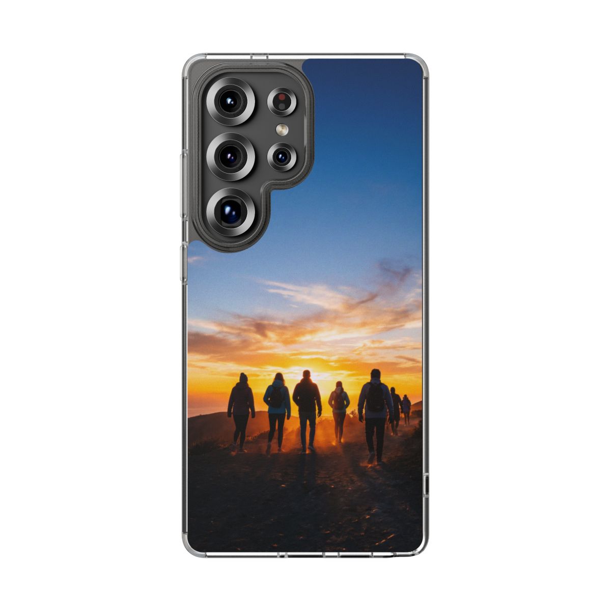 Clear Impact-Resistant Cases - Clear Phone Case - Sunset...