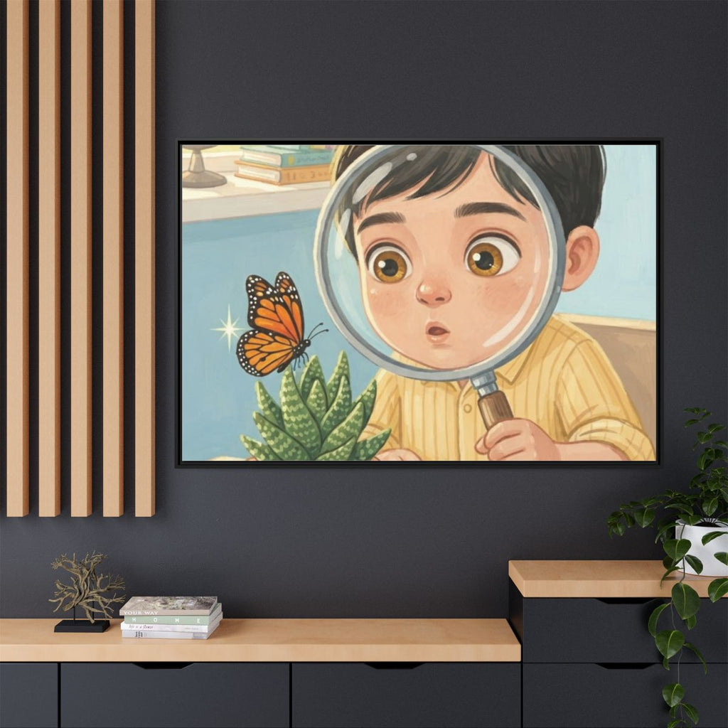 Matte Canvas Framed - Curious Naturalist — Black / 1.25"......