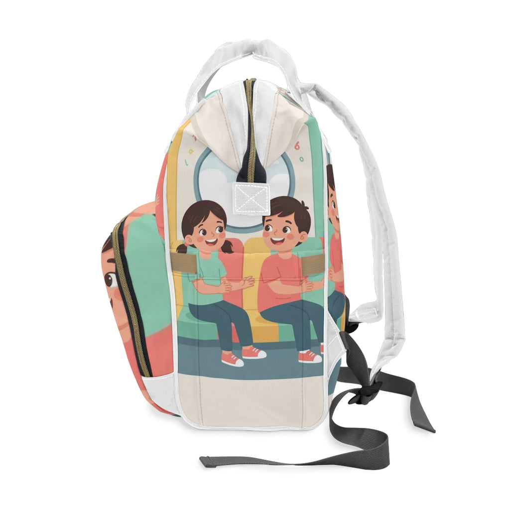 Multifunctional Diaper Backpack - Train | Echovira Gallery