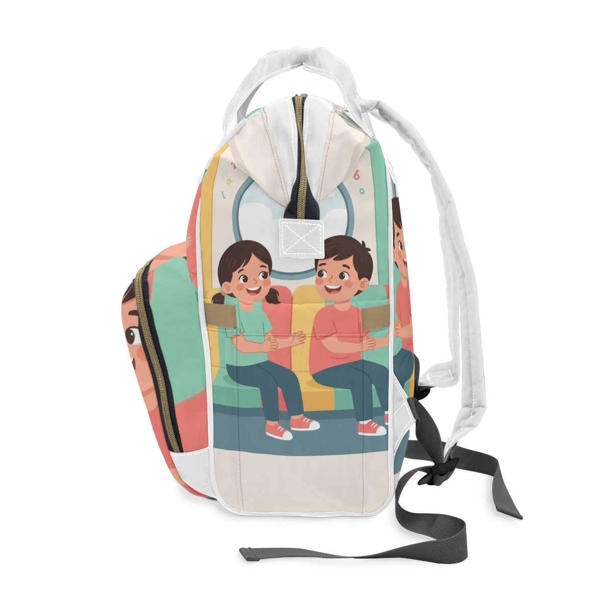 Multifunctional Diaper Backpack - Train | Echovira Gallery