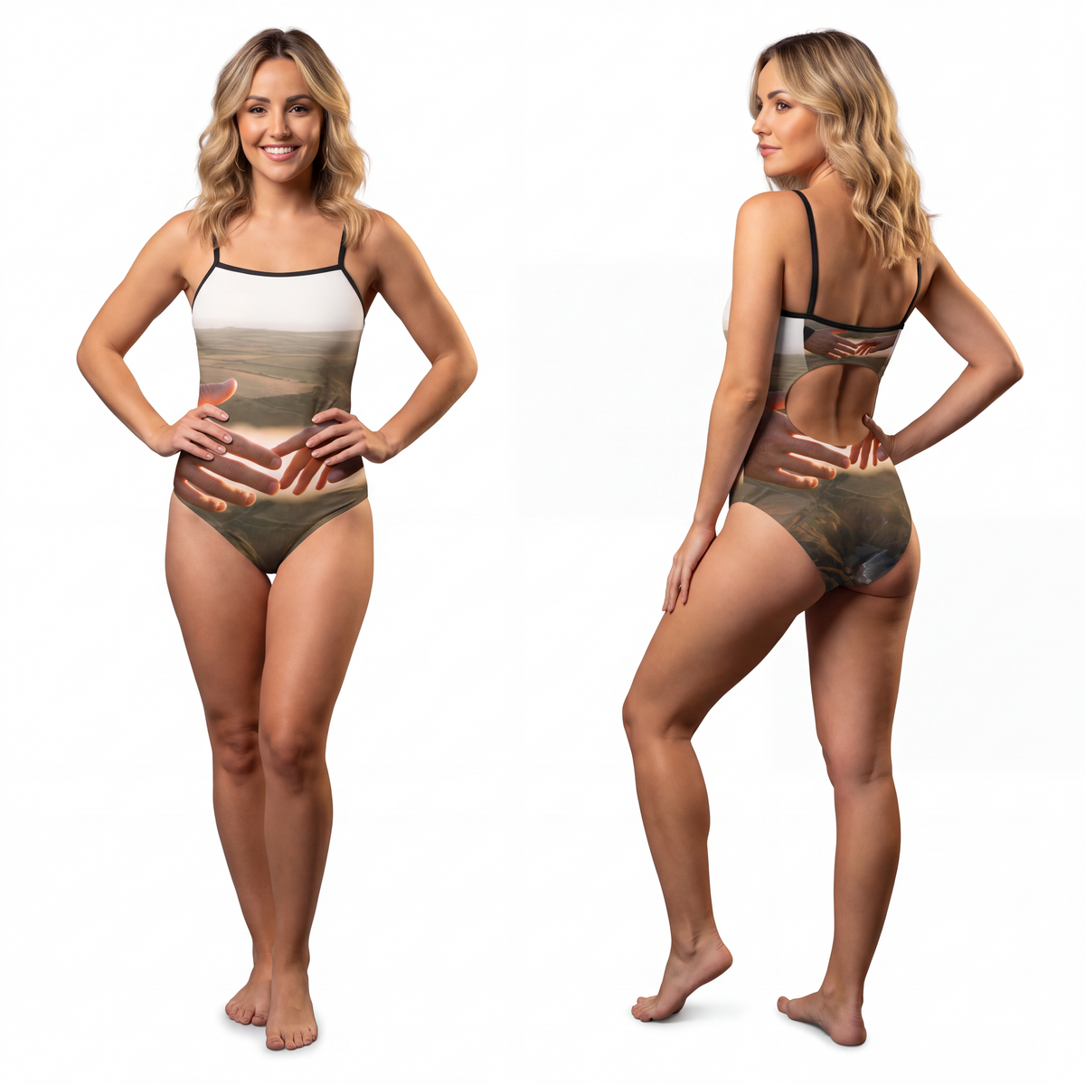 Women's One-piece Swimsuit - The Infinite Touch | Ethereal...