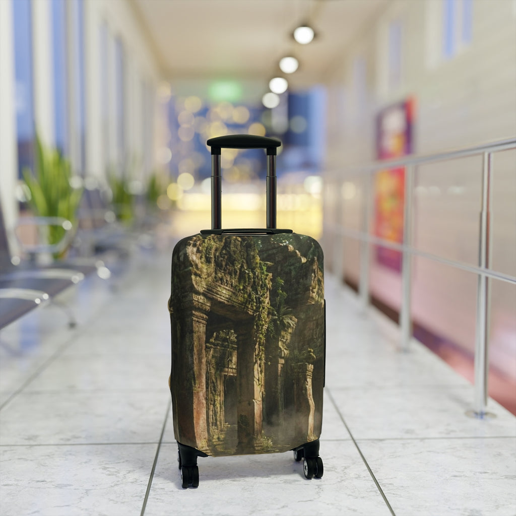 Luggage Cover - Ancient Sanctuary Flight | Echovira Gallery