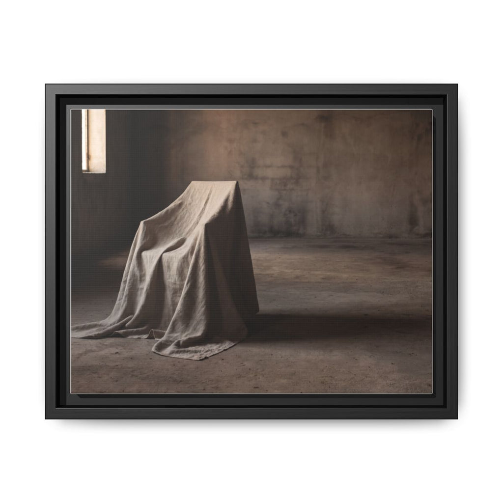 Framed Matte Canvas - Wabi-Sabi Silhouette Art — Black / 1.25"