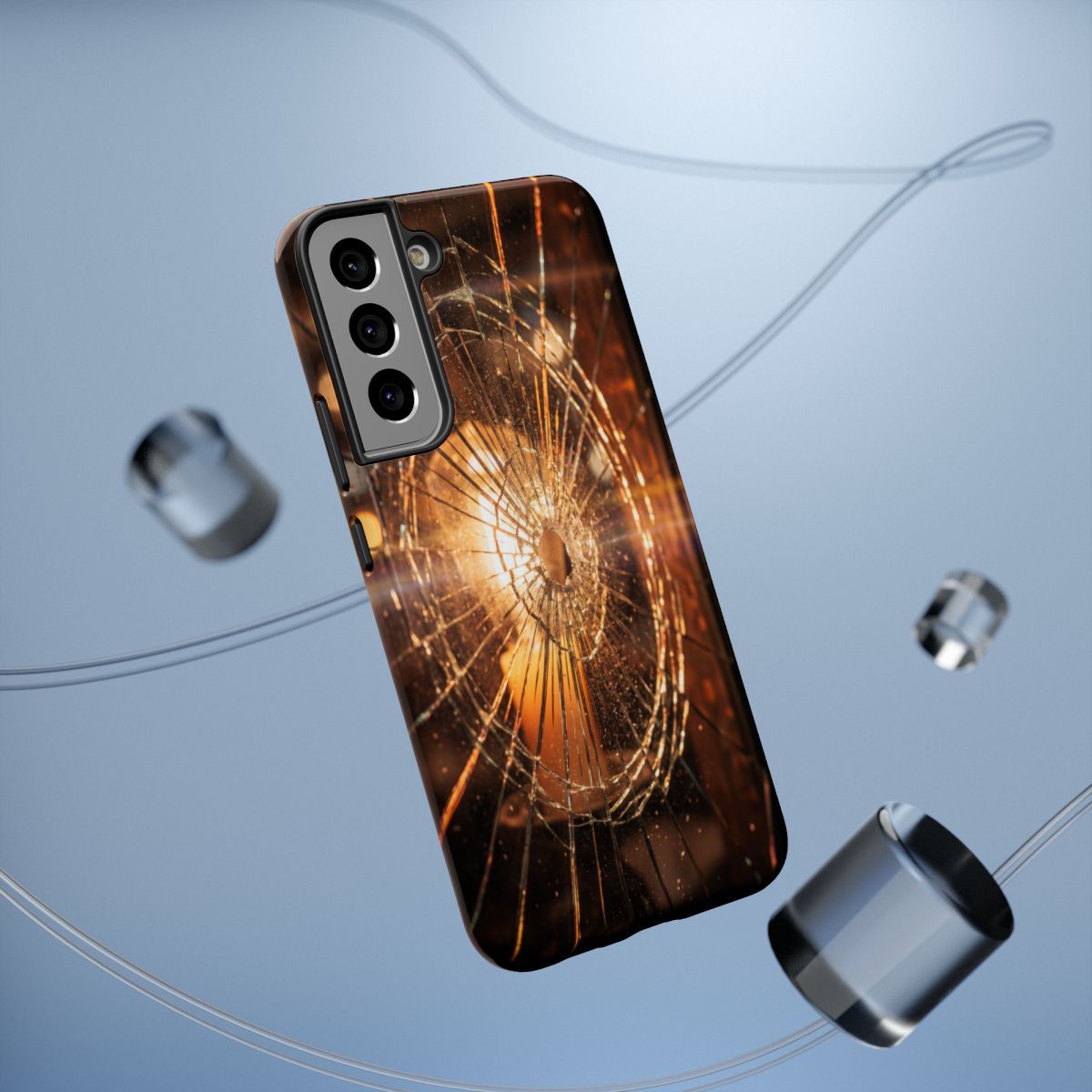 Impact-Resistant Case - Moody Fractured Glass