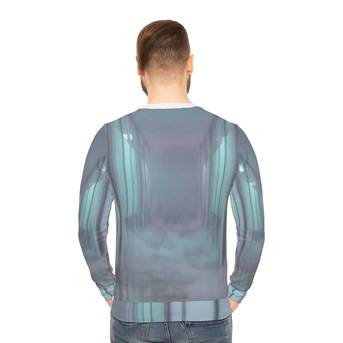 Men's Lightweight Sweatshirt - Liminal Corridor Fog Art... |...