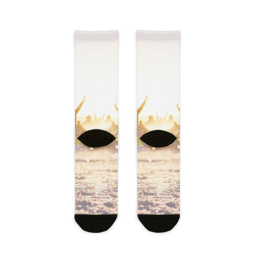 Golden Hour Crowd Sublimation Crew Socks