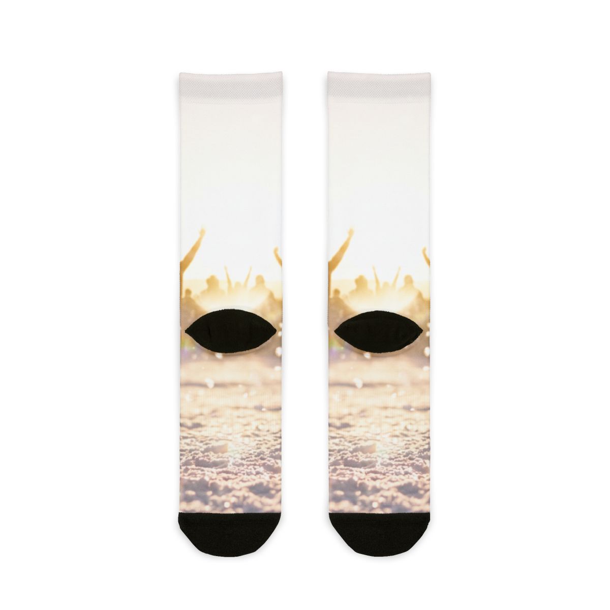 Golden Hour Crowd Sublimation Crew Socks