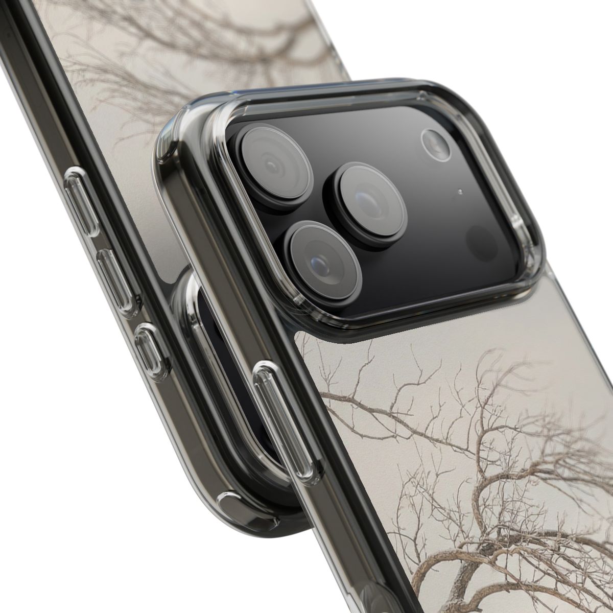 Clear Impact-Resistant Cases - Muted Winter Branches... |...