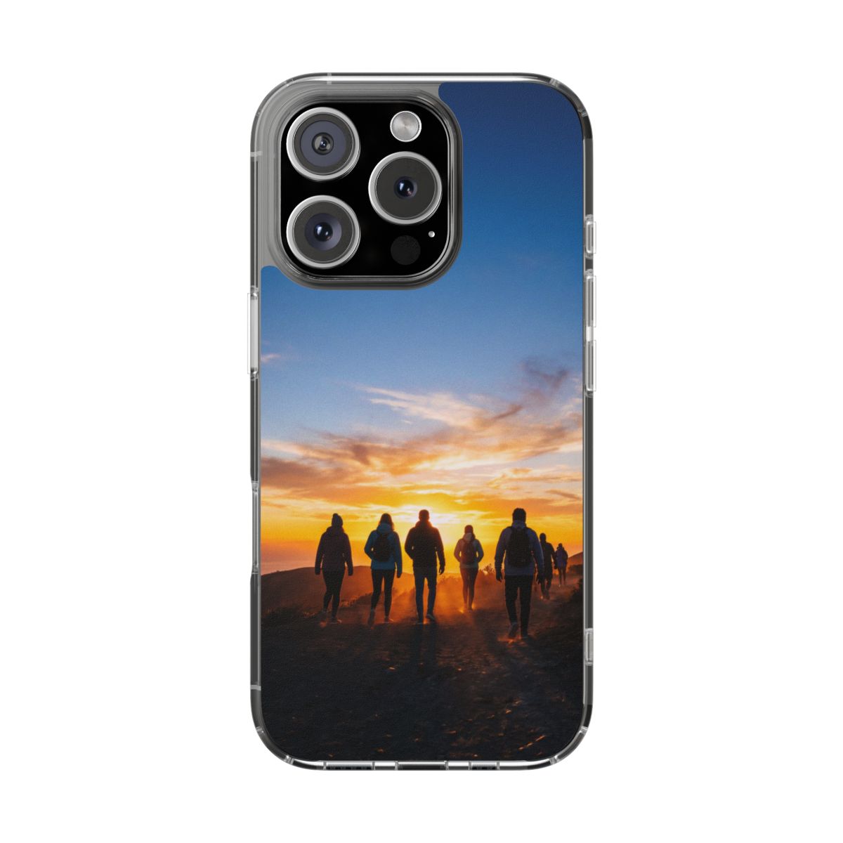 Clear Impact-Resistant Case - Sunset Peaks