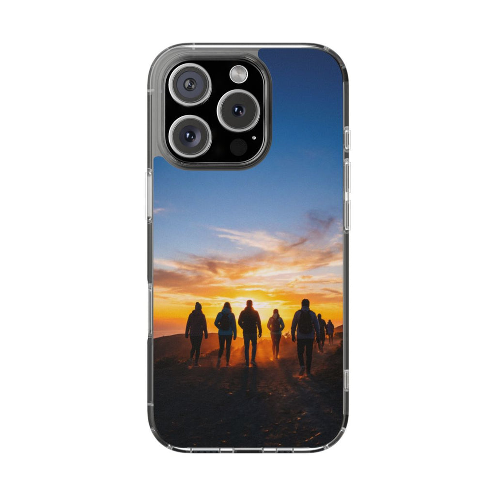 Clear Impact-Resistant Cases - Clear Phone Case - Sunset...