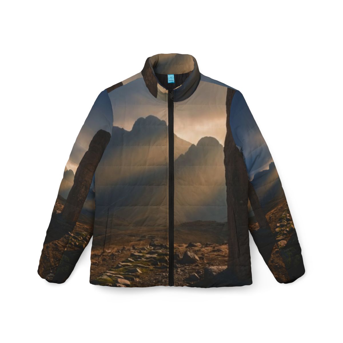 Women's Puffer Jacket - Mystic Monolith Ancient Persian... |...
