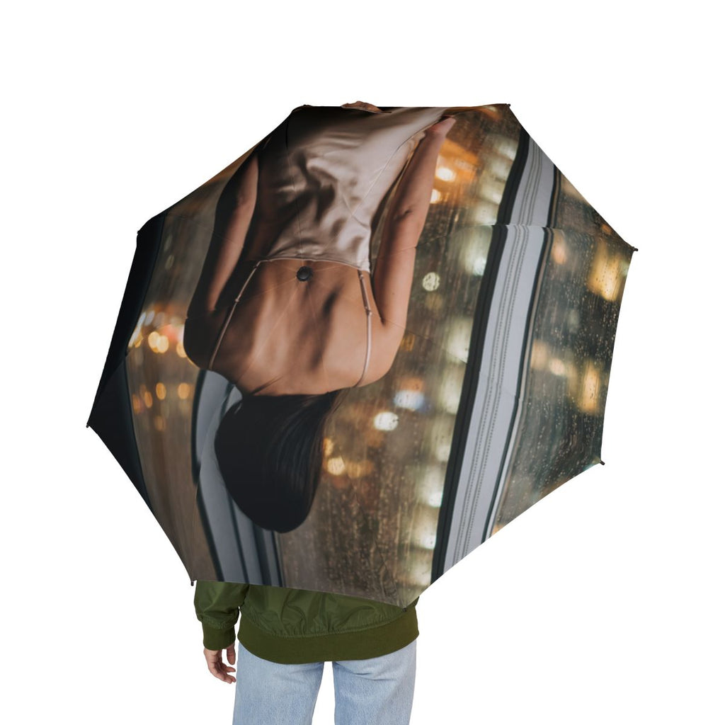 Foldable Umbrella - Midnight Rain Style