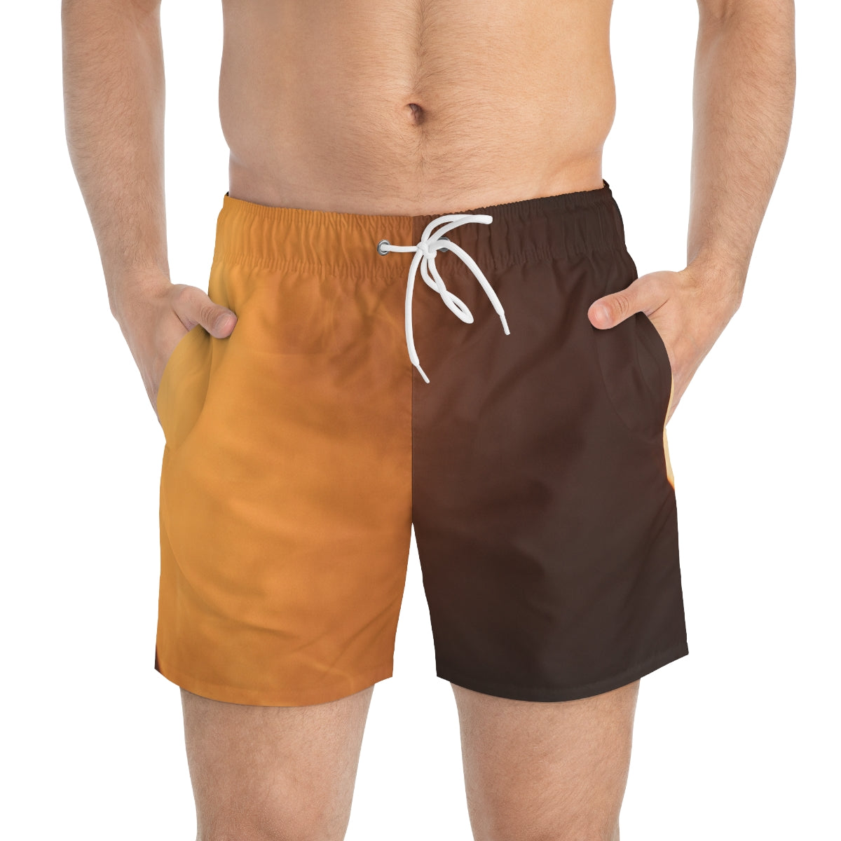 Swim Trunks - Golden Hour Silhouette Art | Echovira Gallery