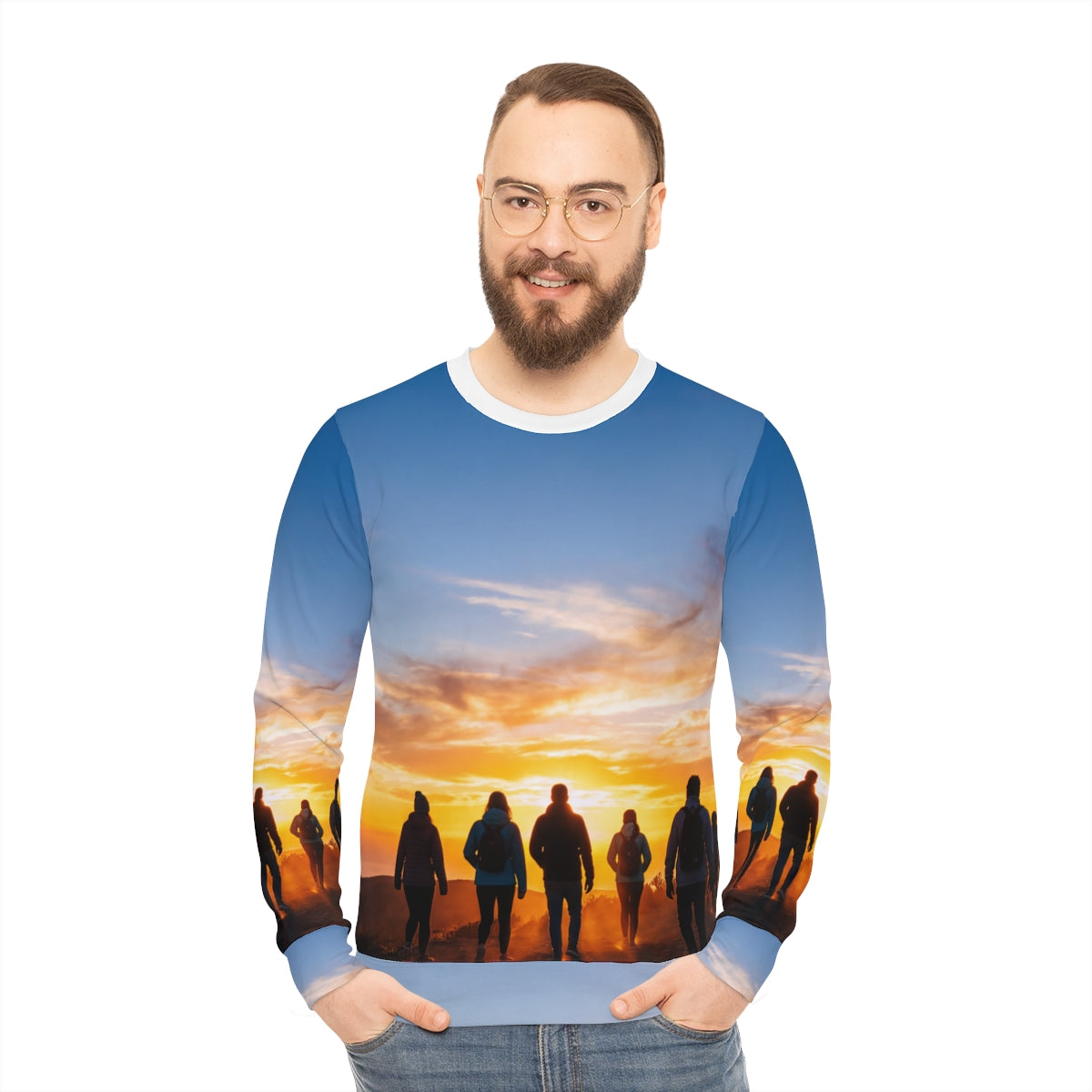 Lightweight Sweatshirt - Alpine Sunset Glow