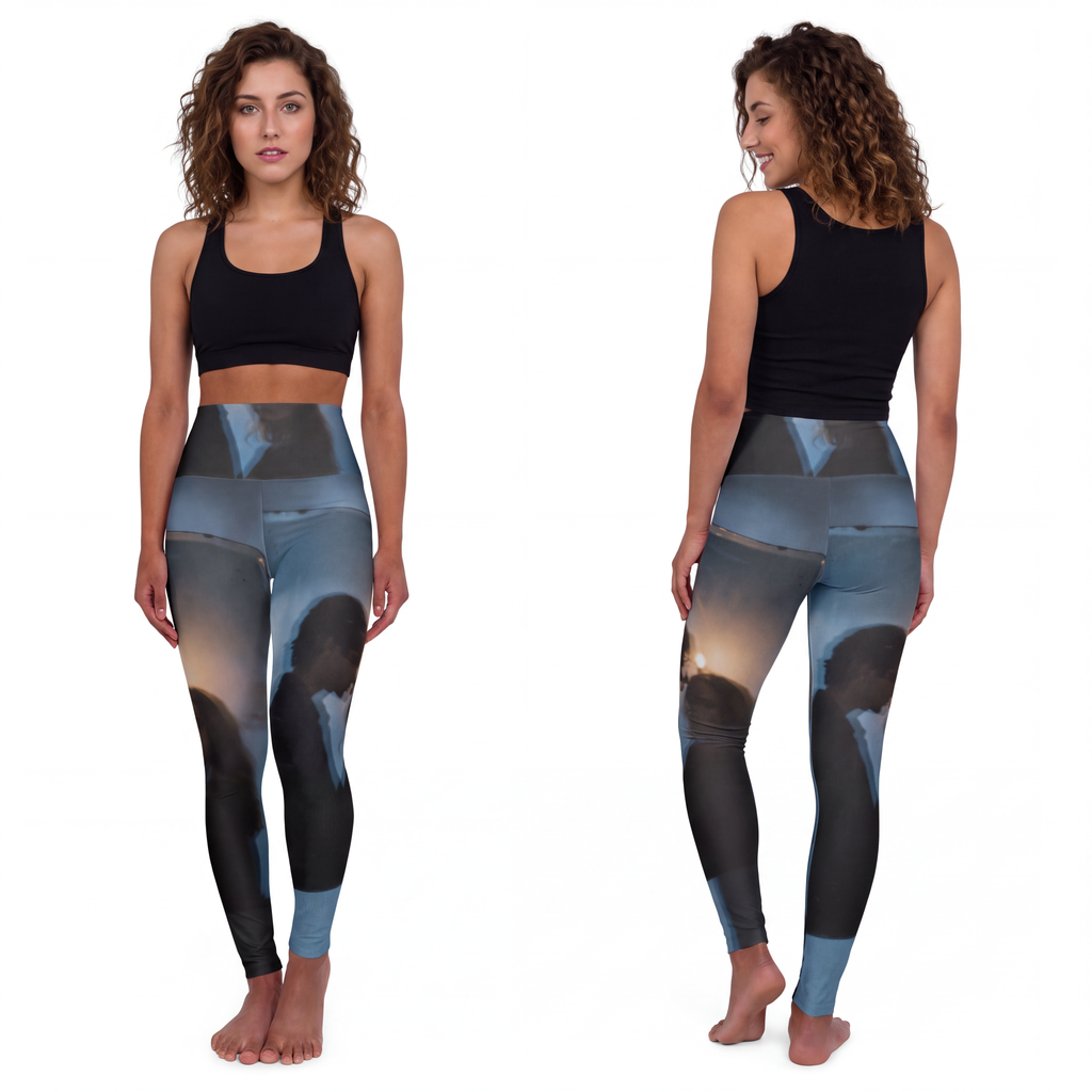 Midnight Shadow Yoga Leggings - Aesthetic Activewear |...