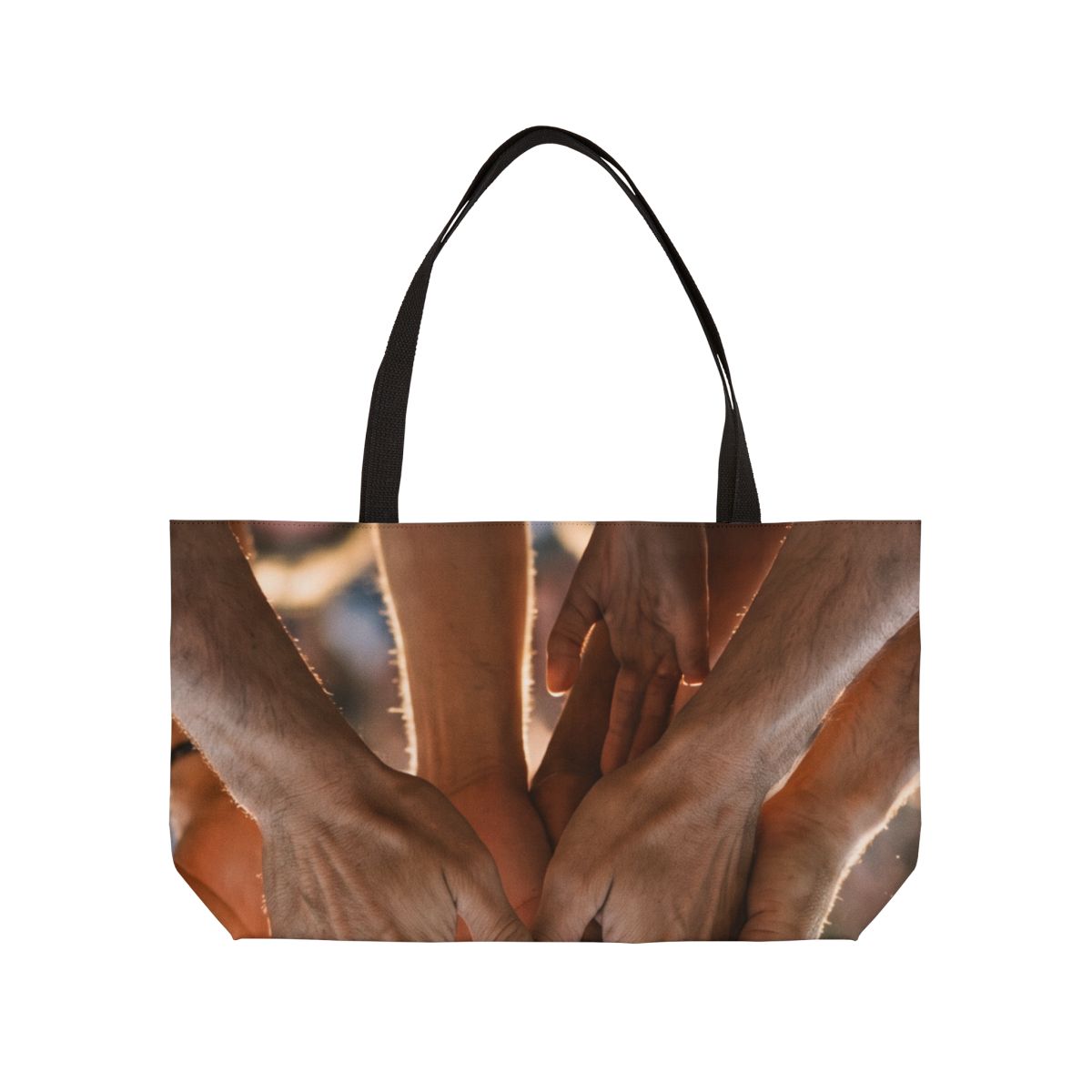 Weekender Tote Bag - Golden Rays of Unity Wall Art |...