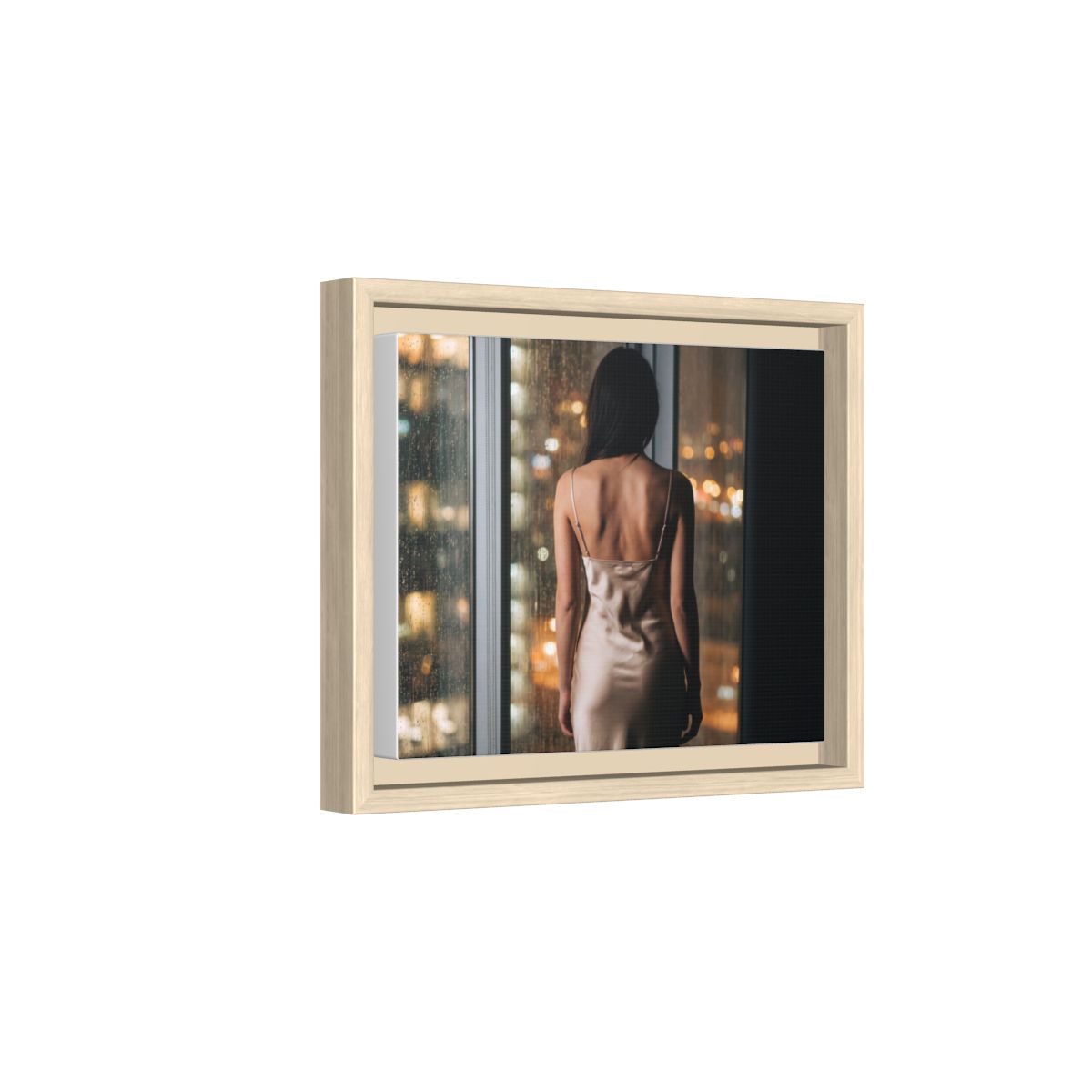 Framed Matte Canvas - Cinematic Nights — Natural / 1.25"