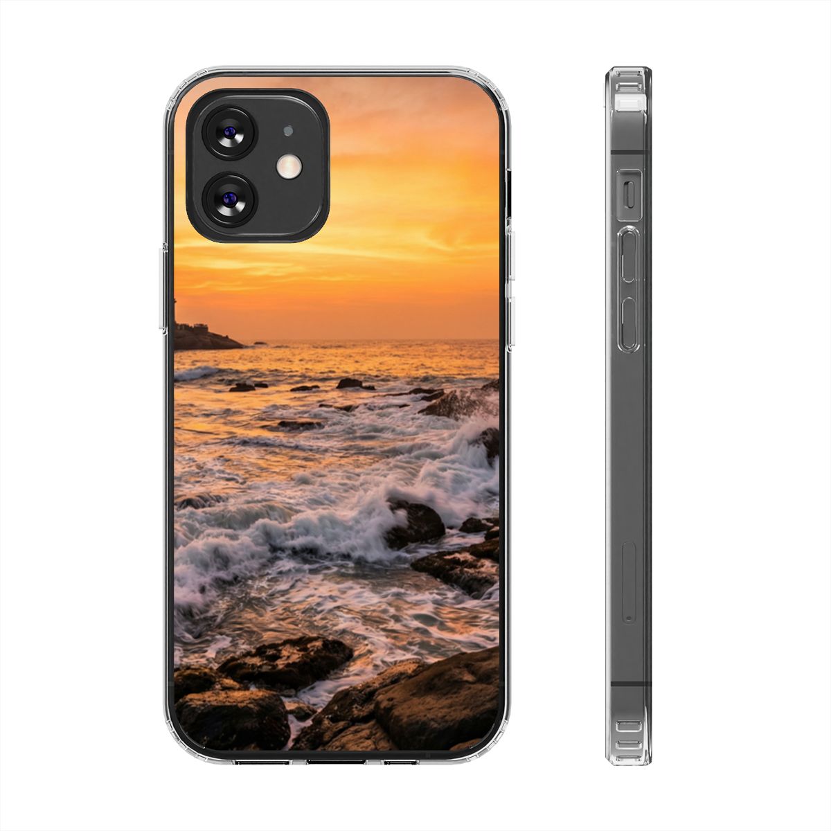 Clear Impact-Resistant Cases - Clear Phone Case - Golden...