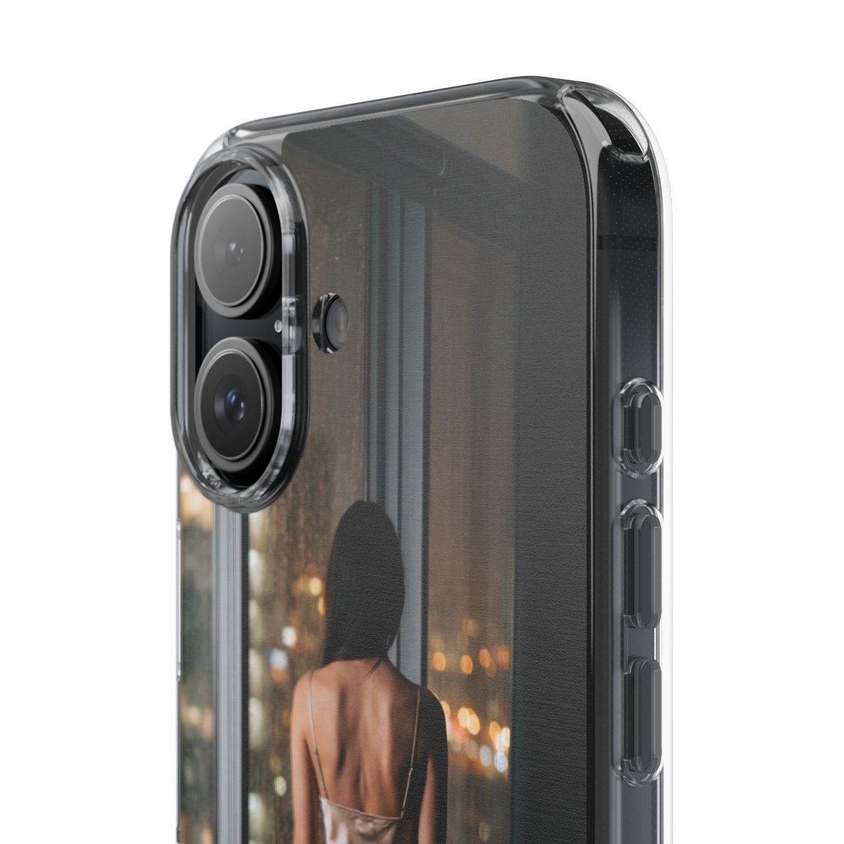 Clear Impact-Resistant Cases - Clear Phone Case - Rainy Mood...