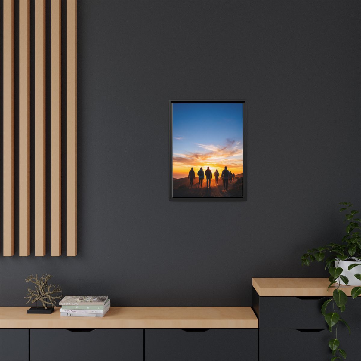 Matte Canvas, Framed - Epic Dawn Trek