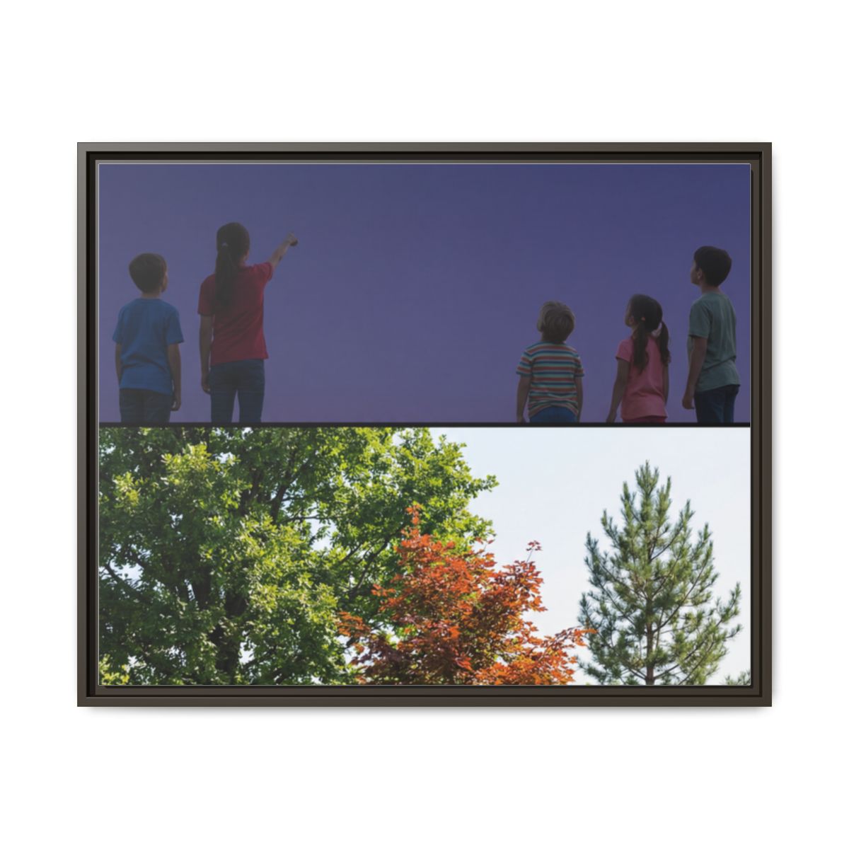 Framed Matte Canvas - Wilderness Gallery — Espresso / 1.25"