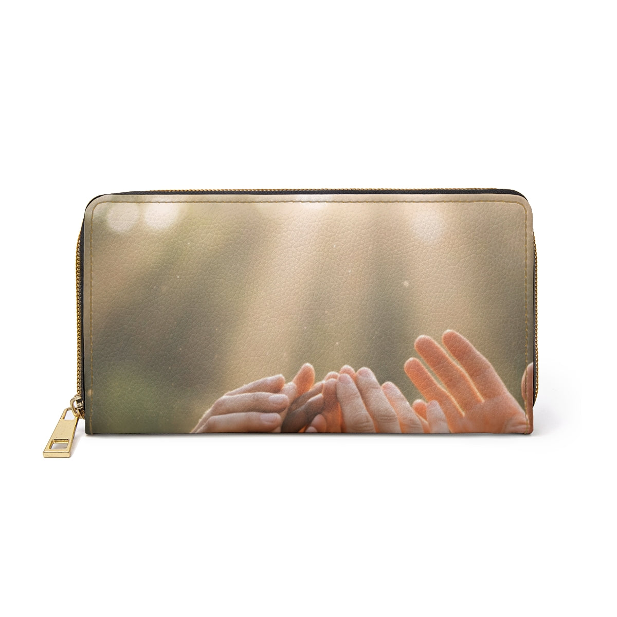 Zipper Wallet - Golden Rays of Unity Wall Art | Echovira...