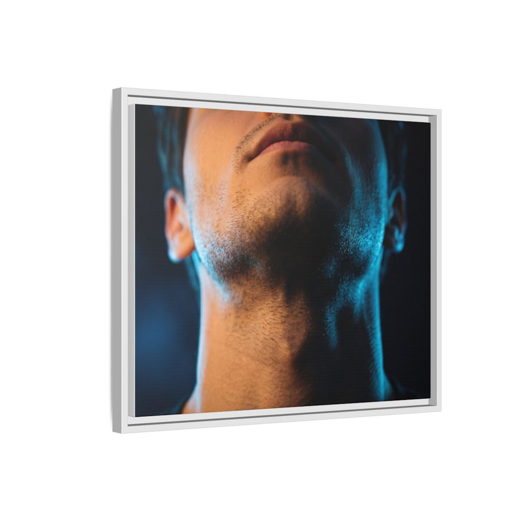 Framed Matte Canvas - Neon Pulse Core — White / 1.25"