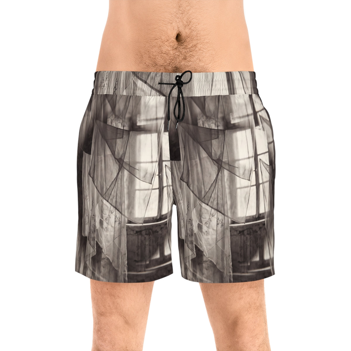 Men's Mid-Length Swim Shorts - Spectral Veils | Echovira...
