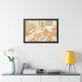 Framed Horizontal Poster - Sunlit Tea Party — Black (14×11...