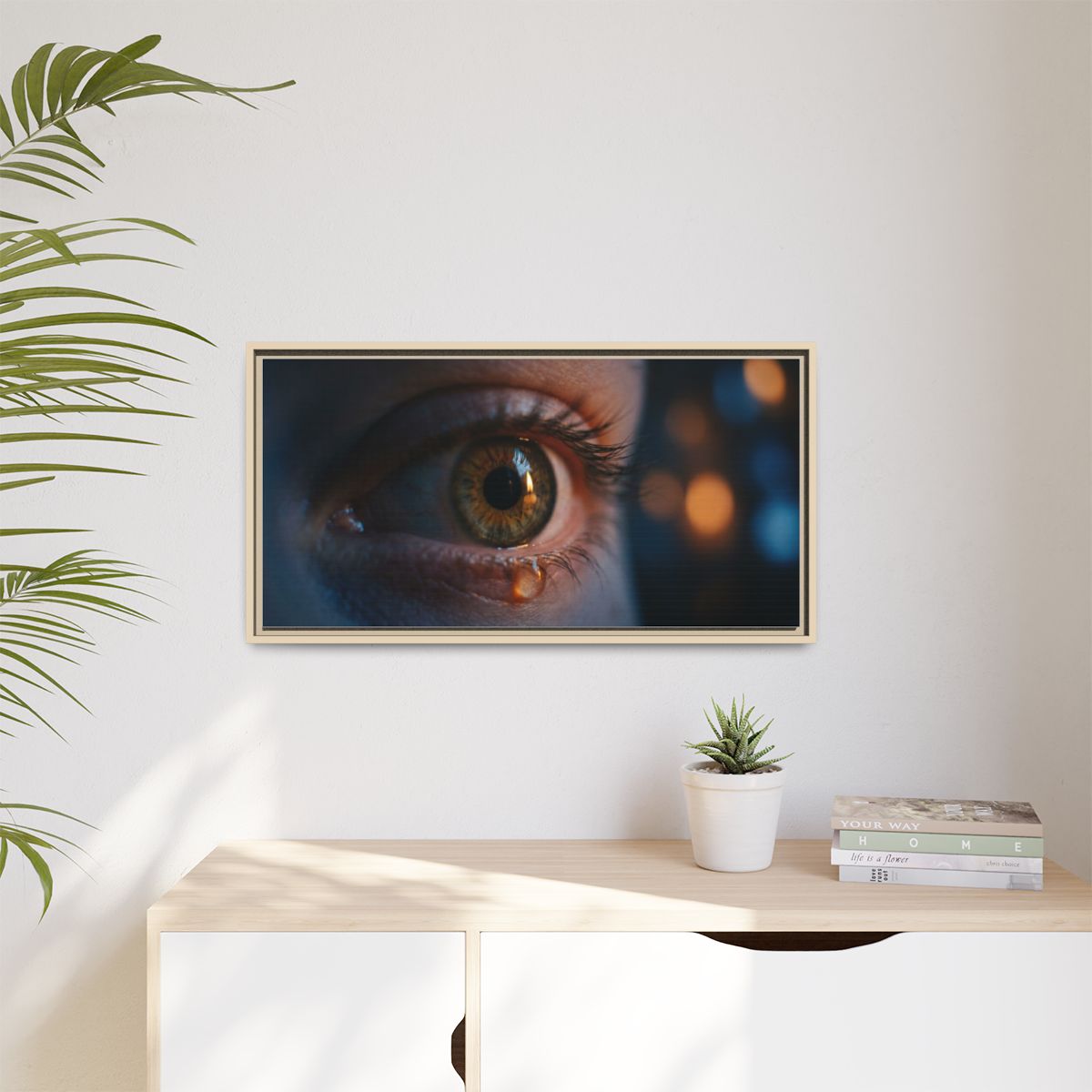 Framed Matte Canvas - Mystic Eye — Natural / 1.25"