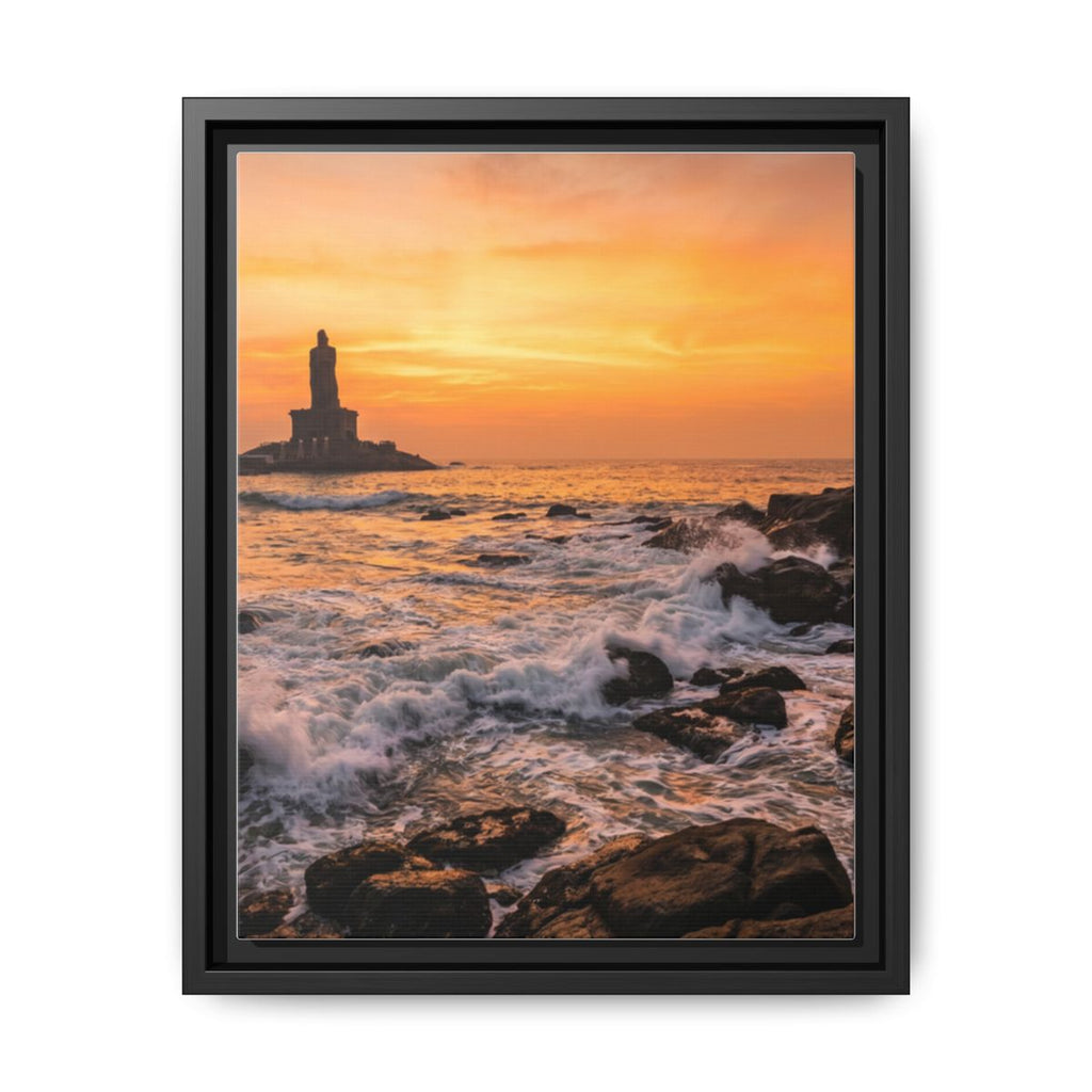Framed Matte Canvas - Majestic Golden Coast